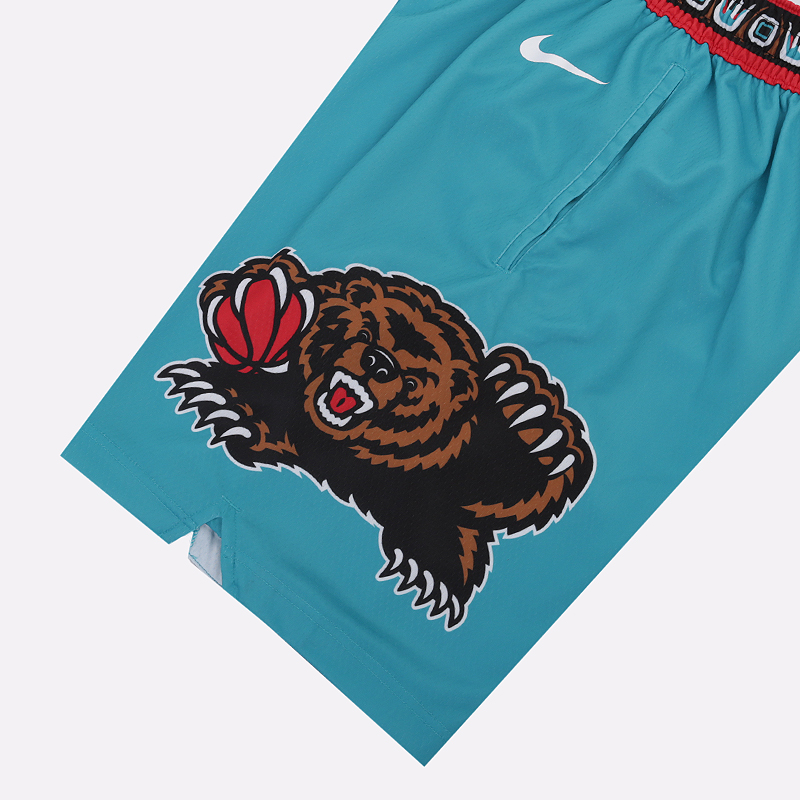 мужские голубые шорты Nike Grizzlies Classic Edition NBA Swingman Shorts BV5874-311 - цена, описание, фото 2